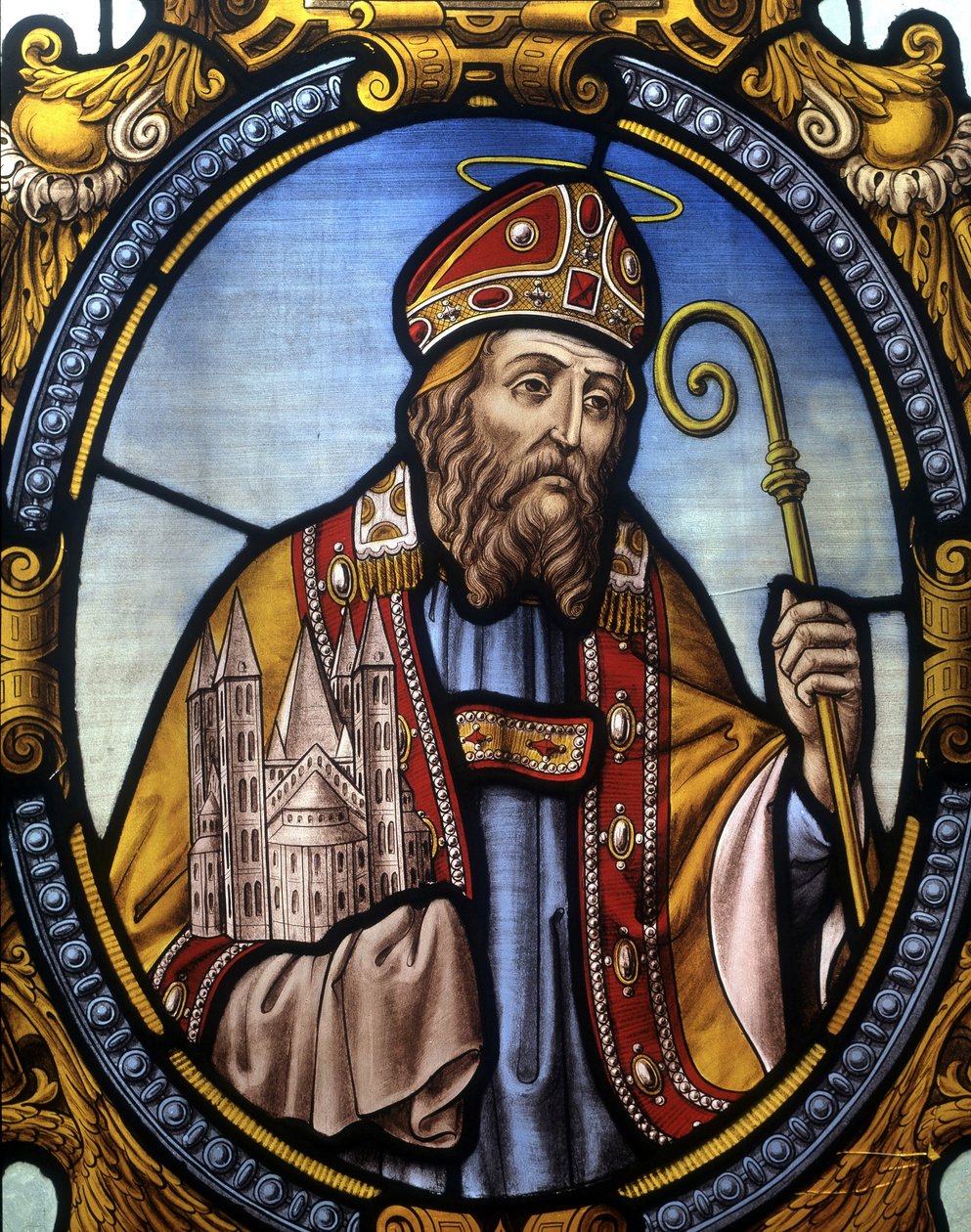 San Eleuthera. Obispo de Tournai de French School