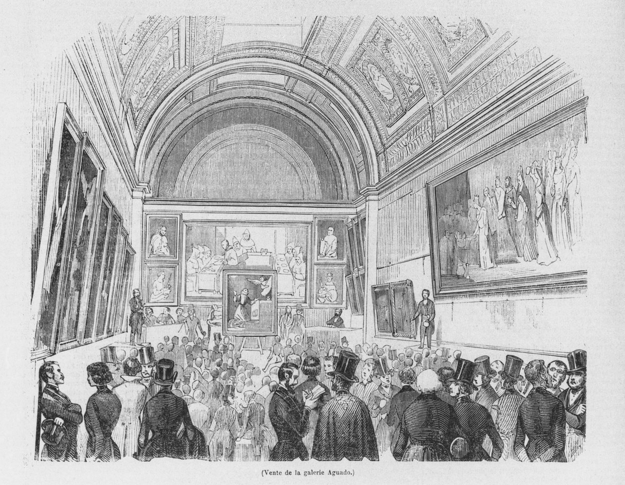 Venta de la galería Aguado, 1843 de French School