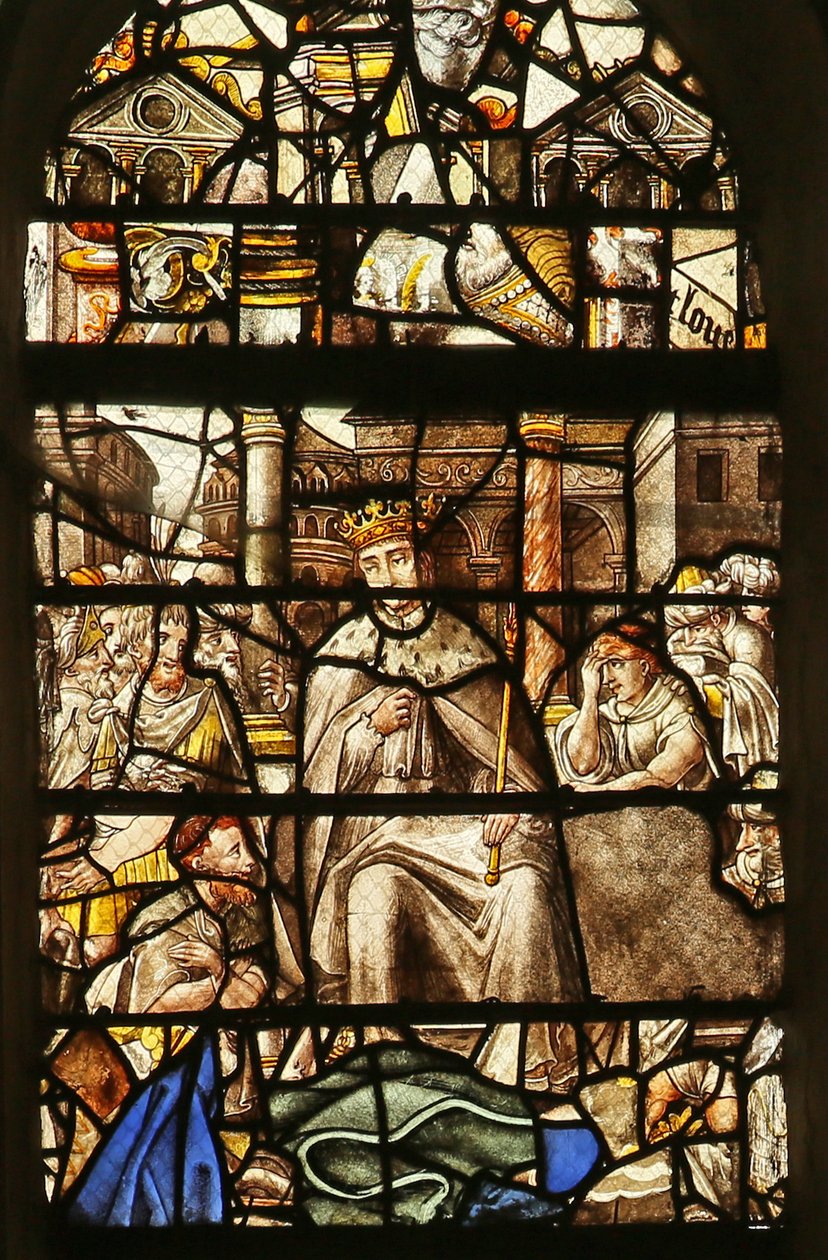Escena de la vida de San Luis: haciendo justicia de French School