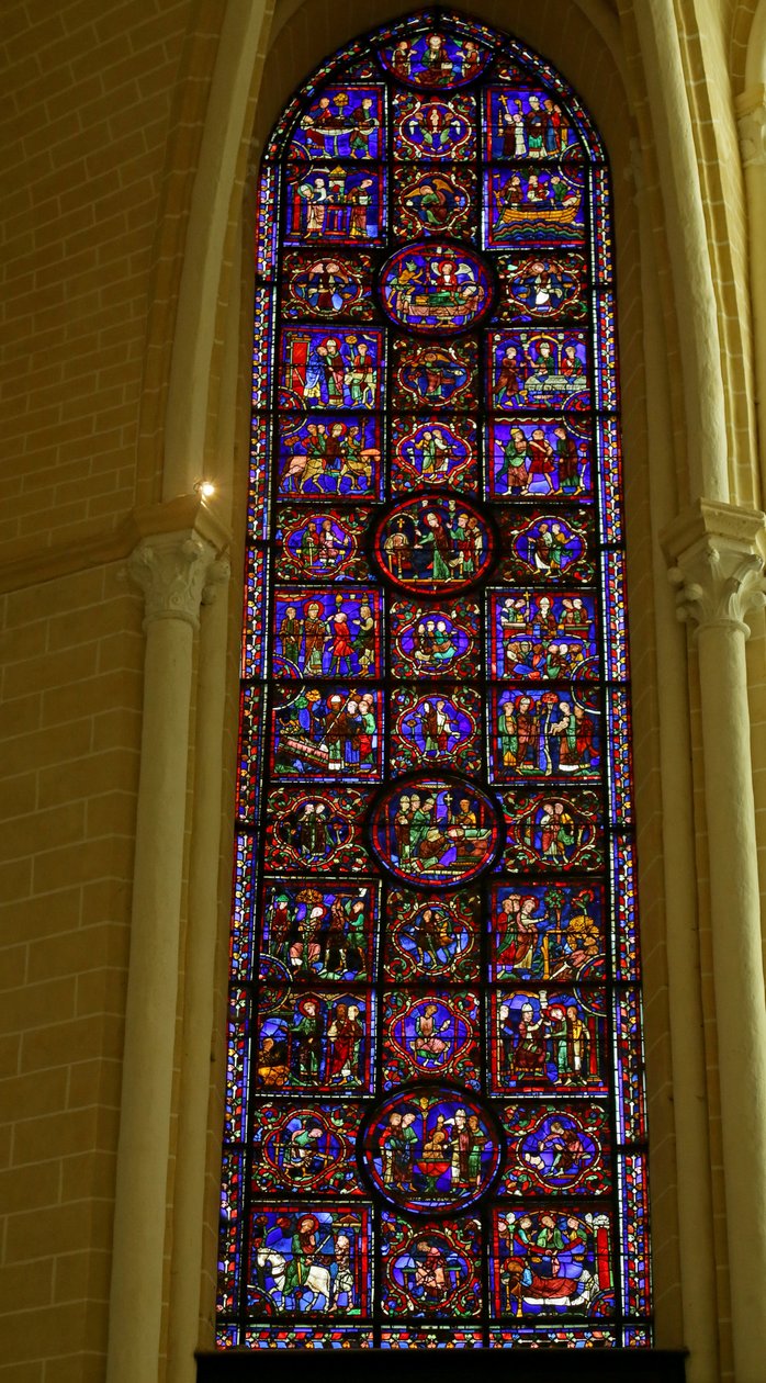Escena de la Vida de San Martín, Catedral de Chartres de French School