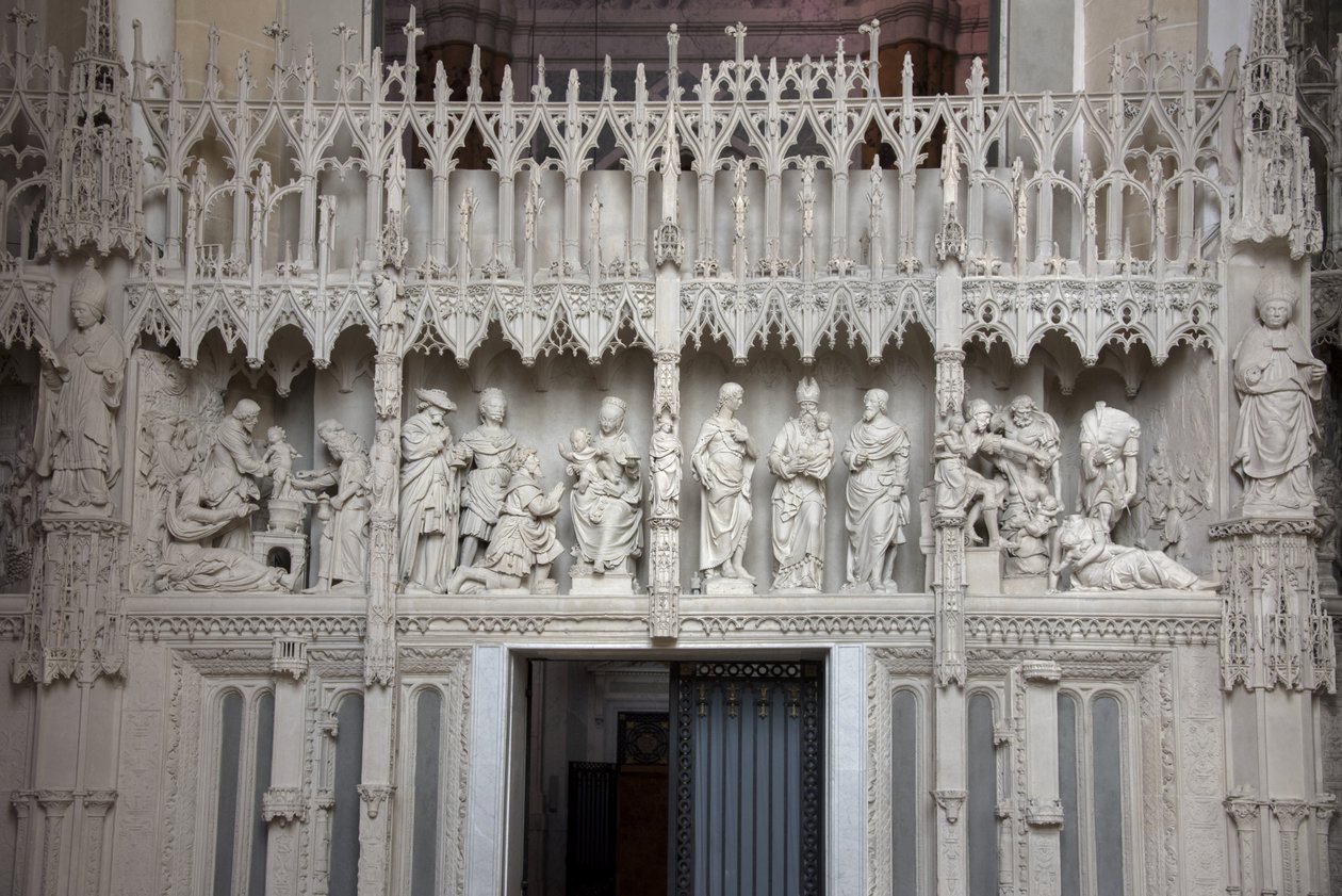 Escenas del coro de la catedral de Chartres de French School