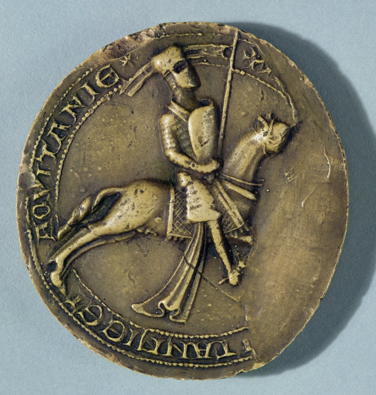 Sello de Arturo I (1187-1203) Duque de Bretaña de French School