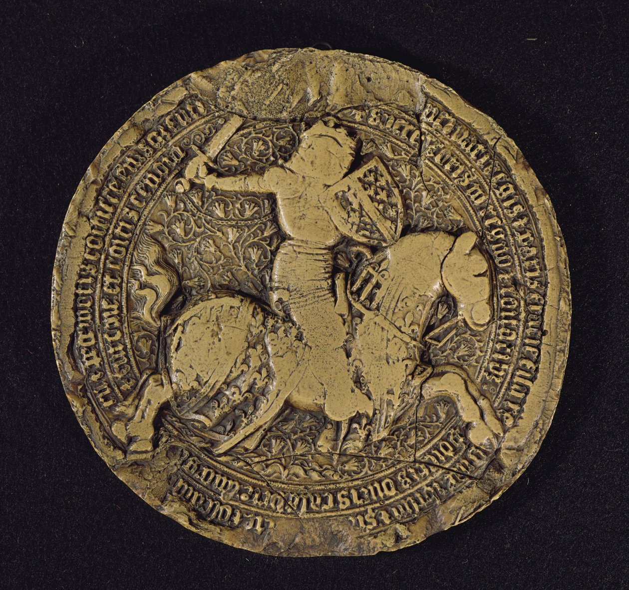 Sello de Luis I de Anjou (1339-84) Rey de Sicilia, 1383 de French School