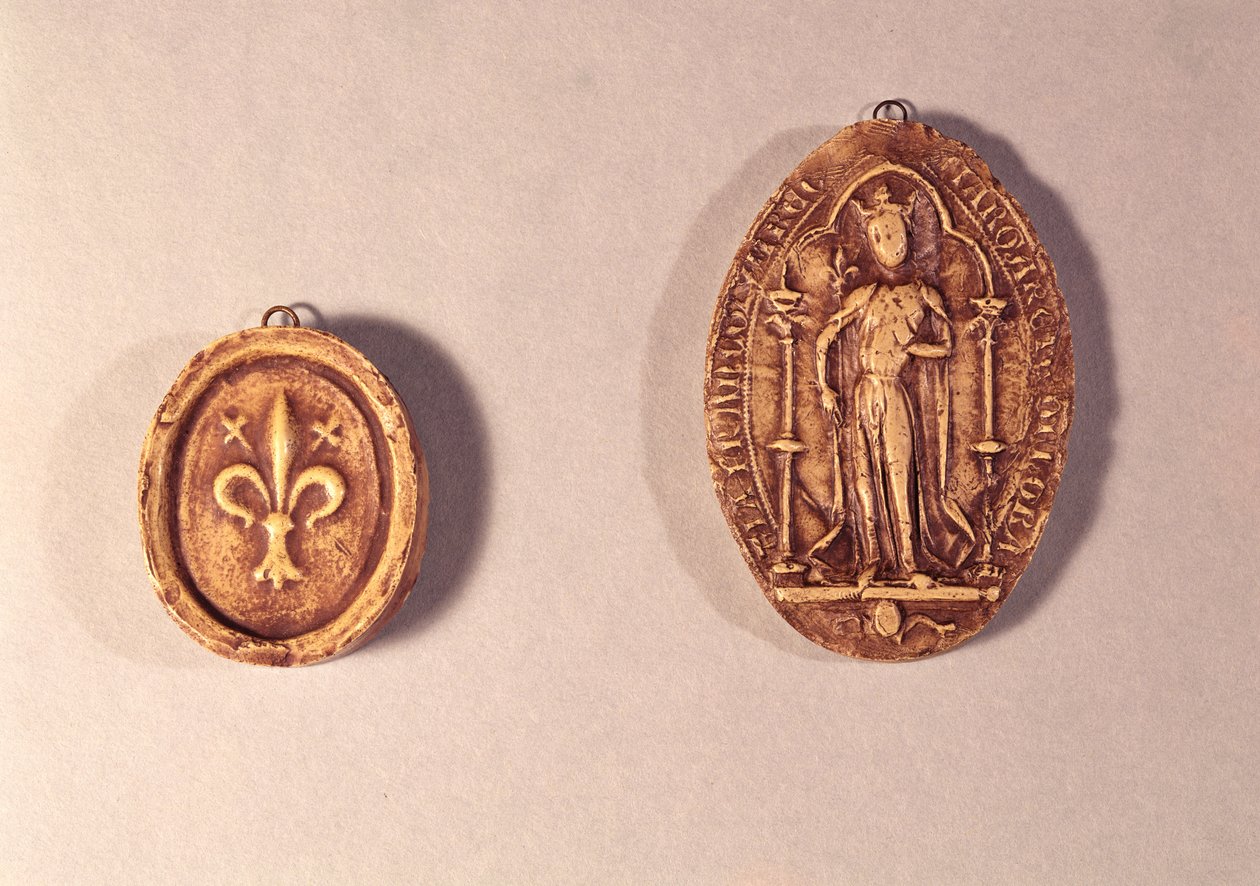 Sellos de Margarita de Provenza, 1284 de French School