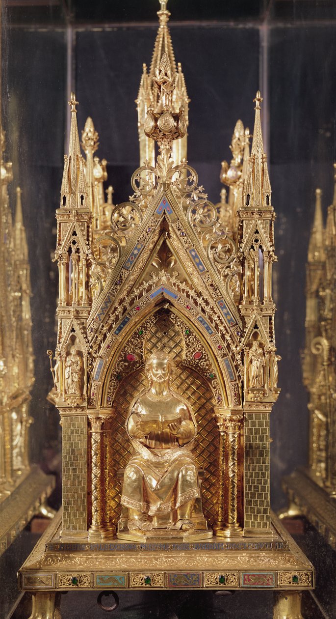 Figura sentada de Cristo, del Relicario de San Taurino de French School
