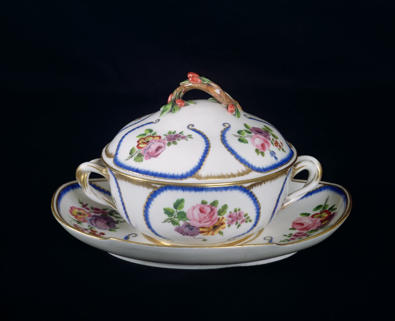 Tazón y plato de Sèvres, 1764 de French School