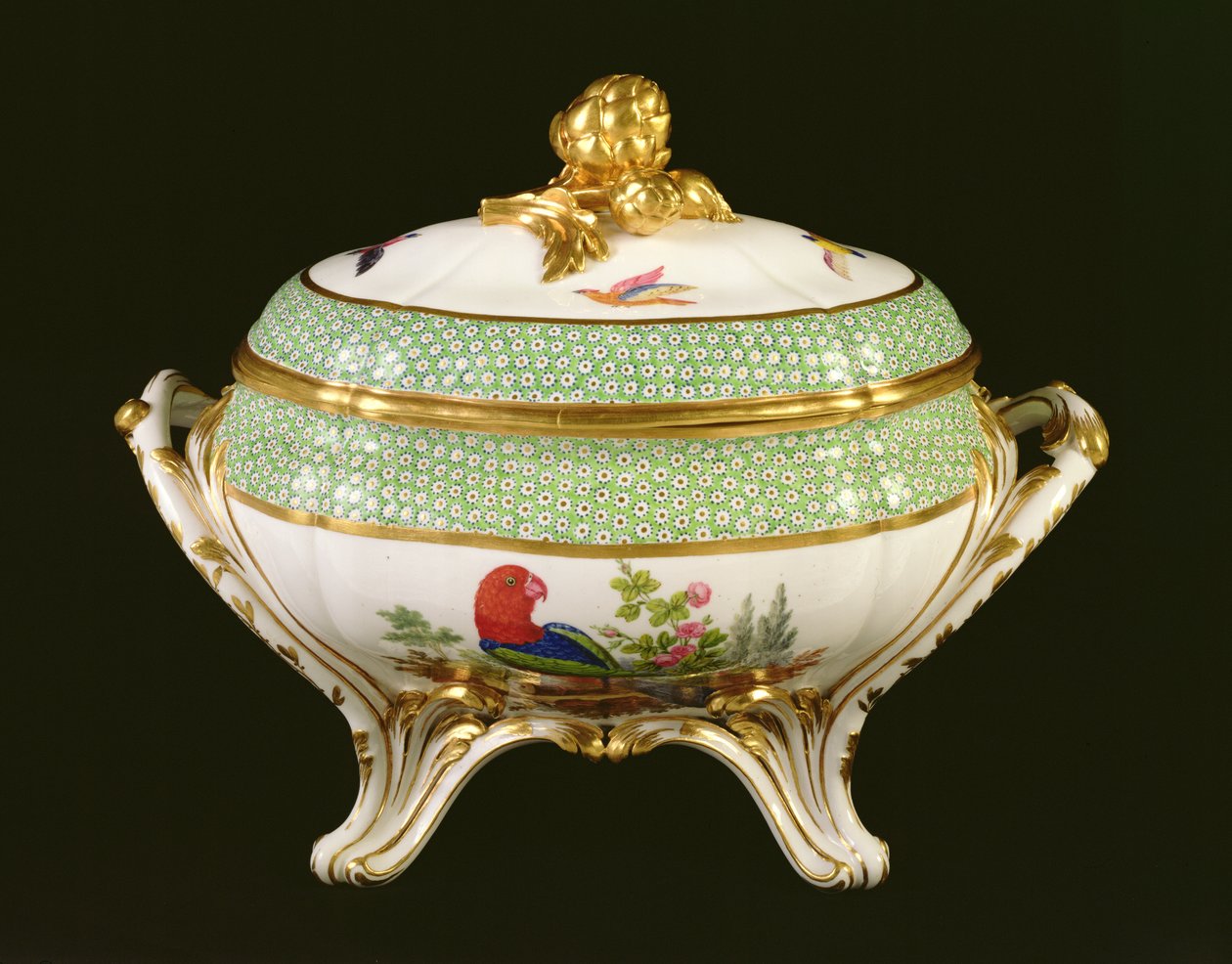 Taza de Sèvres del servicio de Eden, marca del pintor Pierre-Joseph Rosset, 1788 de French School