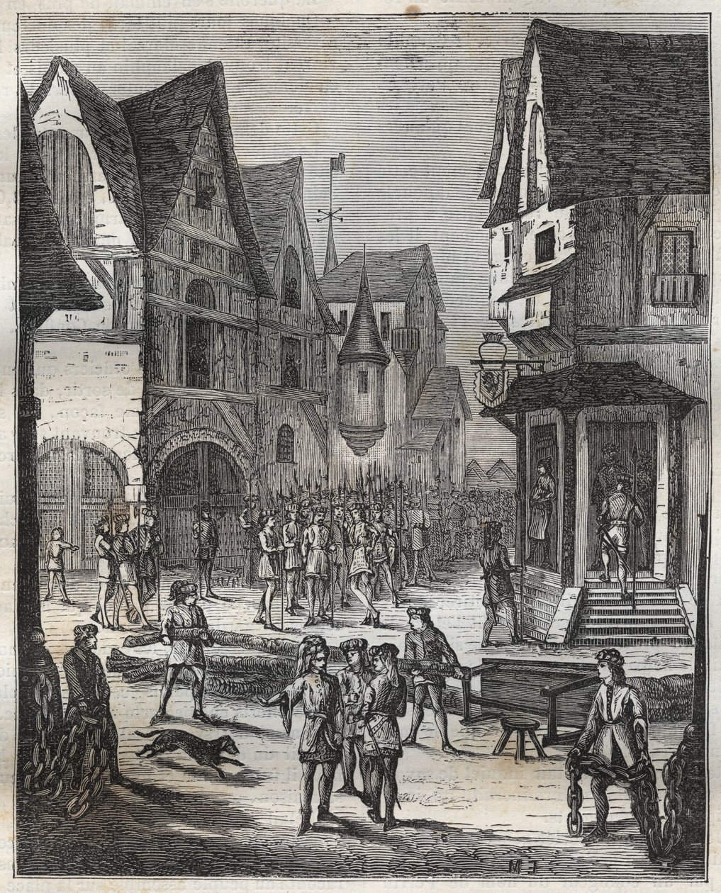 Sitio de París (1358) - El 22 de febrero de French School