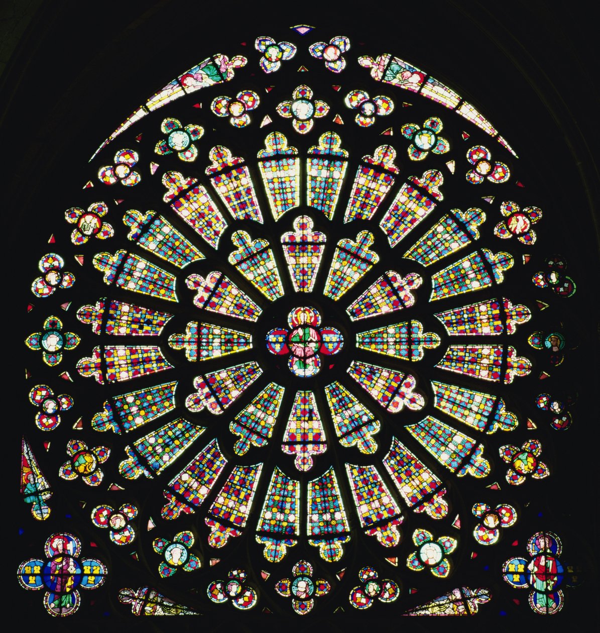 Rosetón sur, c.1320 de French School