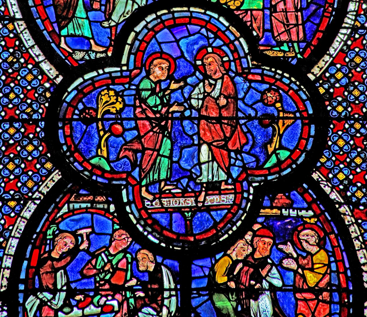 La ventana de San Juan: Cristo aparece a San Juan de French School