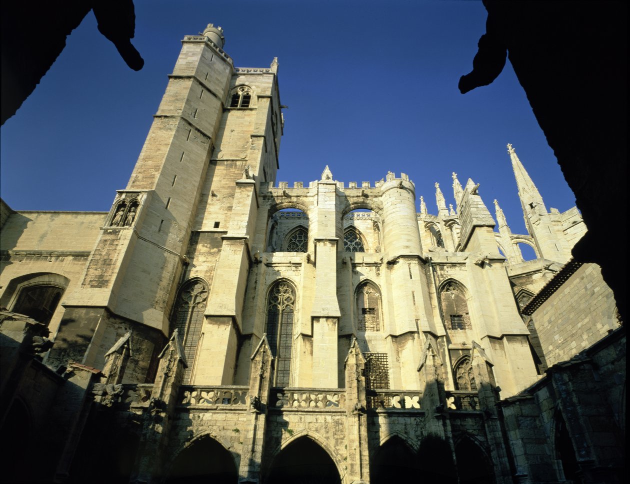 Catedral de St. Just desde el sur, comenzada en 1272 de French School