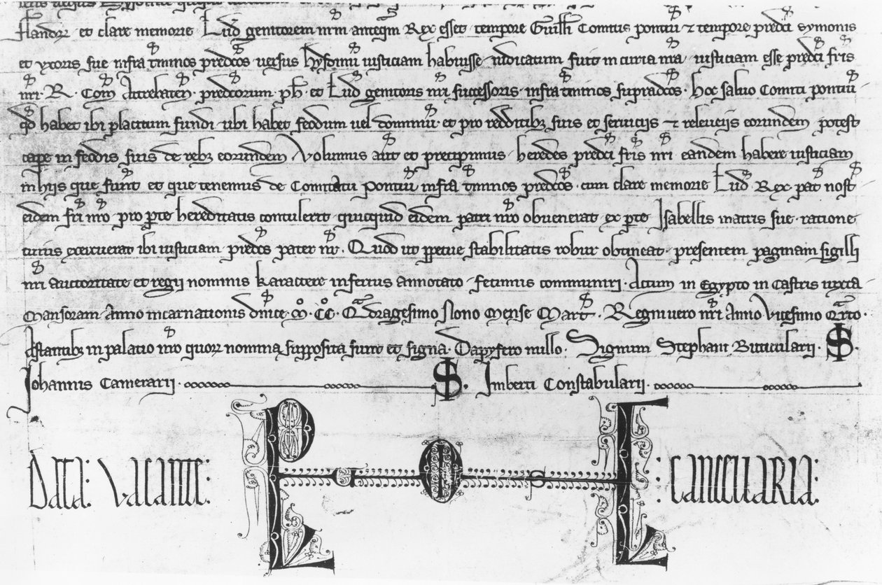 San Luis regulando los derechos de justicia de los Condes de Artois de French School