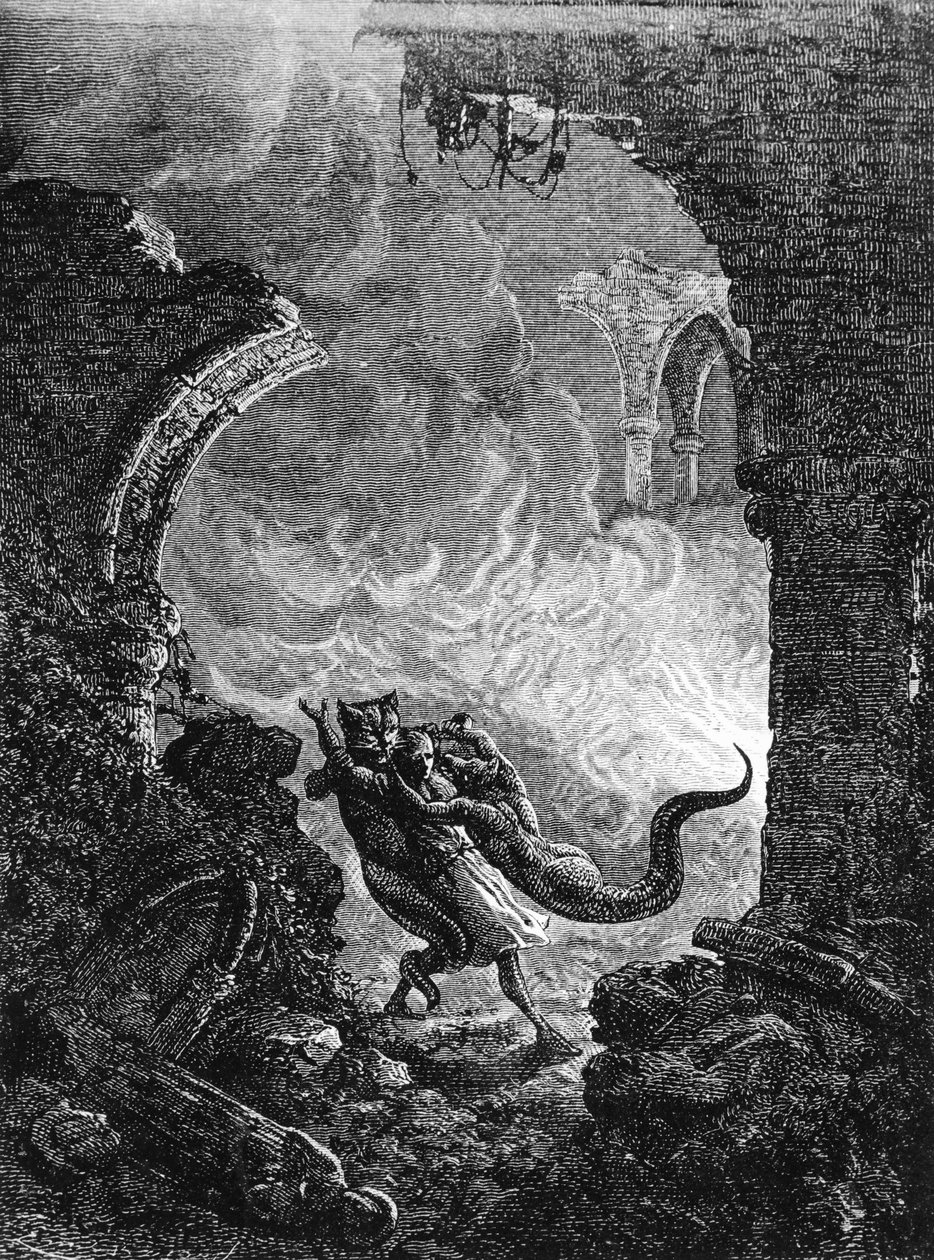 El purgatorio de San Patricio, mediados del siglo XIX de French School