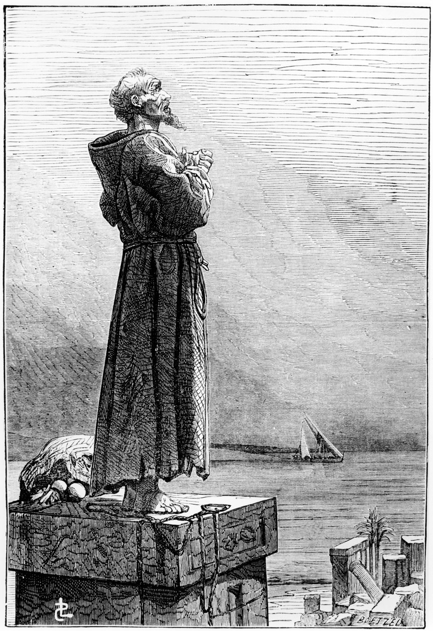 San Simeón el Estilita, finales del siglo XIX de French School