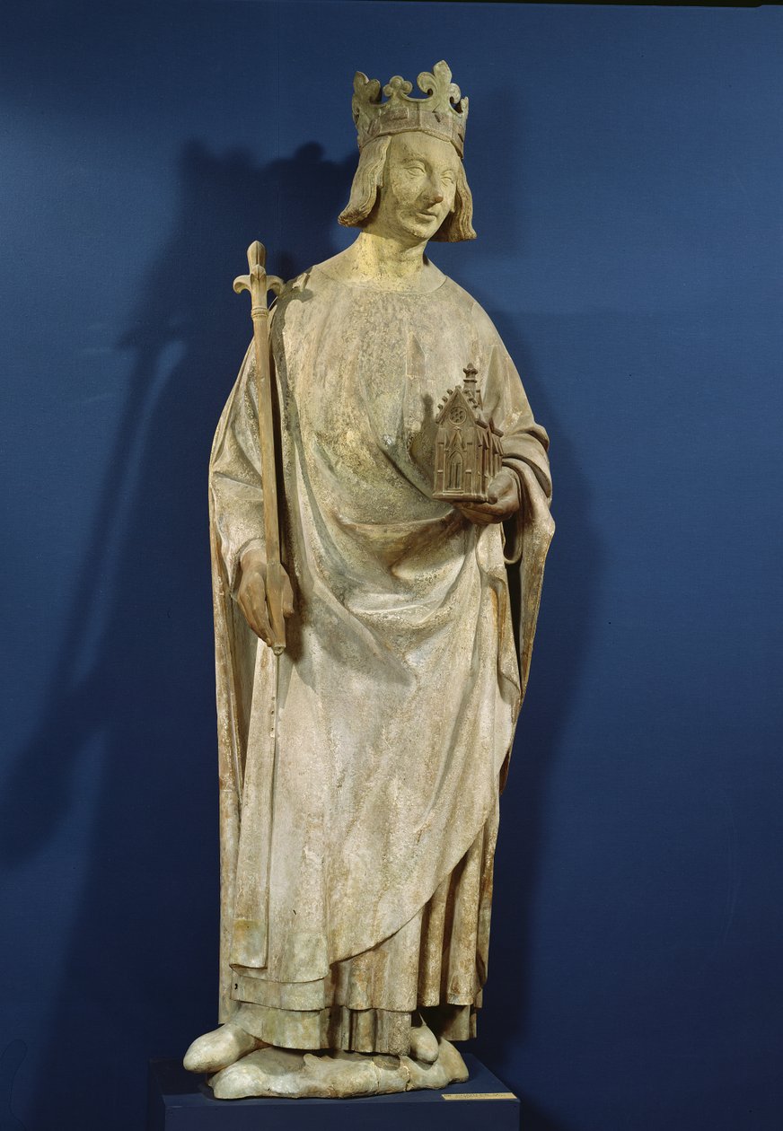 Estatua de Carlos V (1338-80) Rey de Francia, 1365-80 de French School