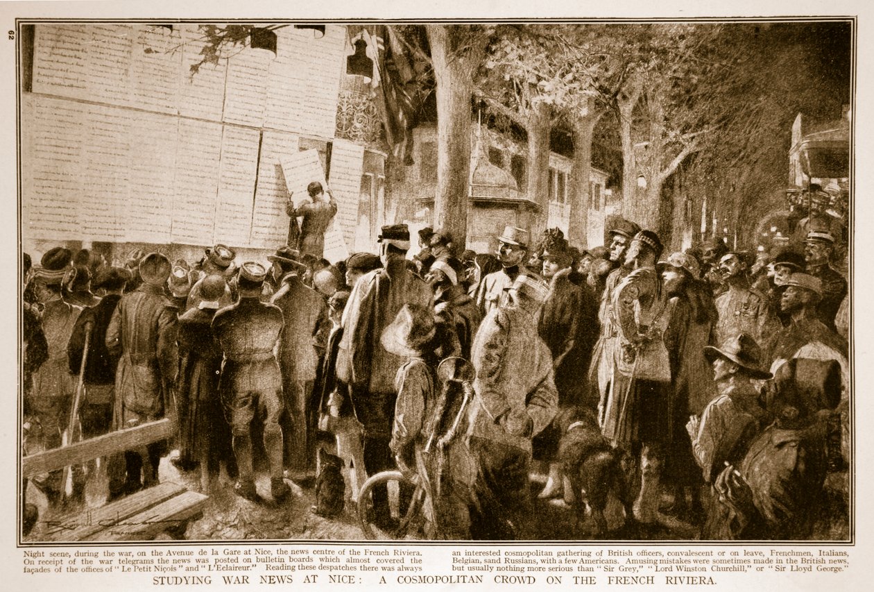 Estudiando noticias de guerra en Niza: Una multitud cosmopolita en la Riviera Francesa, 1914-19 de French School