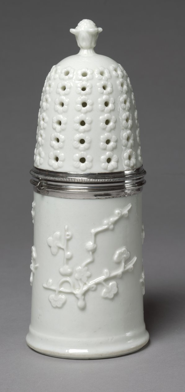 Azucarero, fabricante Fábrica de Porcelana de Saint Cloud, c.1732-1738 de French School