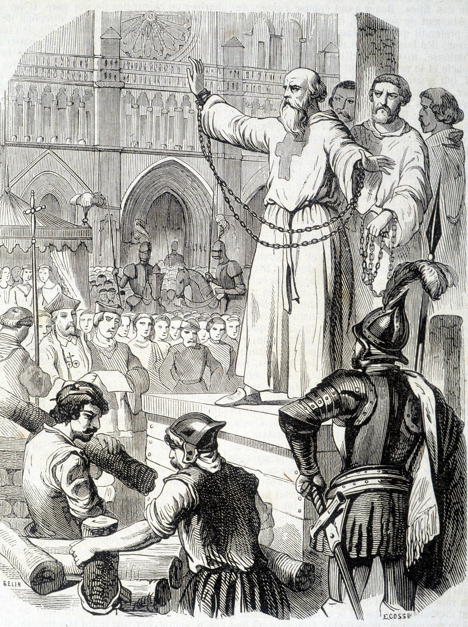 Suplicio de los Templarios (1314) - en “Historia de Francia” de L.-P. Anquetil de French School
