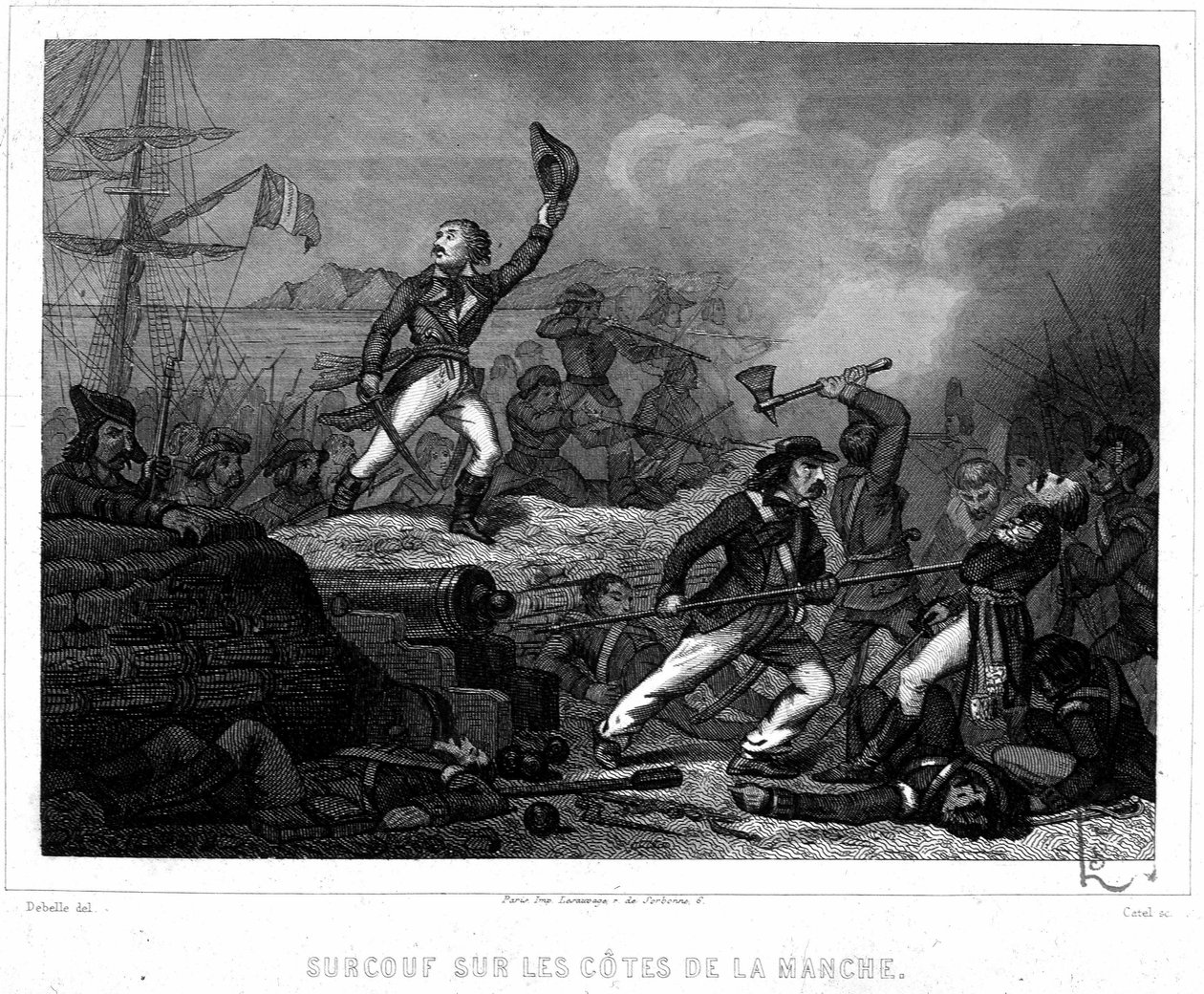 Surcouf sur les côtes de la Manche - en "Histoire des Pirates et Corsaires de l