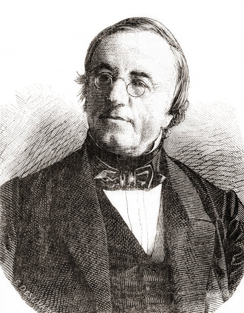 Físico suizo Auguste Arthur de la Rive, de Les Merveilles de la Science, pub.1870 de French School