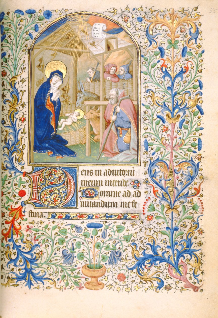La Natividad (Uso de París) c.1460 de French School