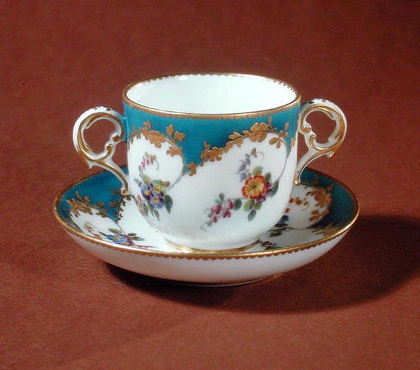 Taza de tocador, taller de Vincennes de French School