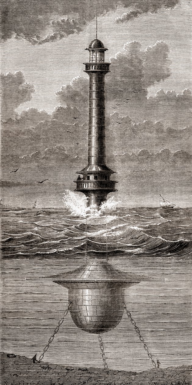 El faro flotante del siglo XIX colocado en la entrada del puerto de Liverpool, Inglaterra, de 