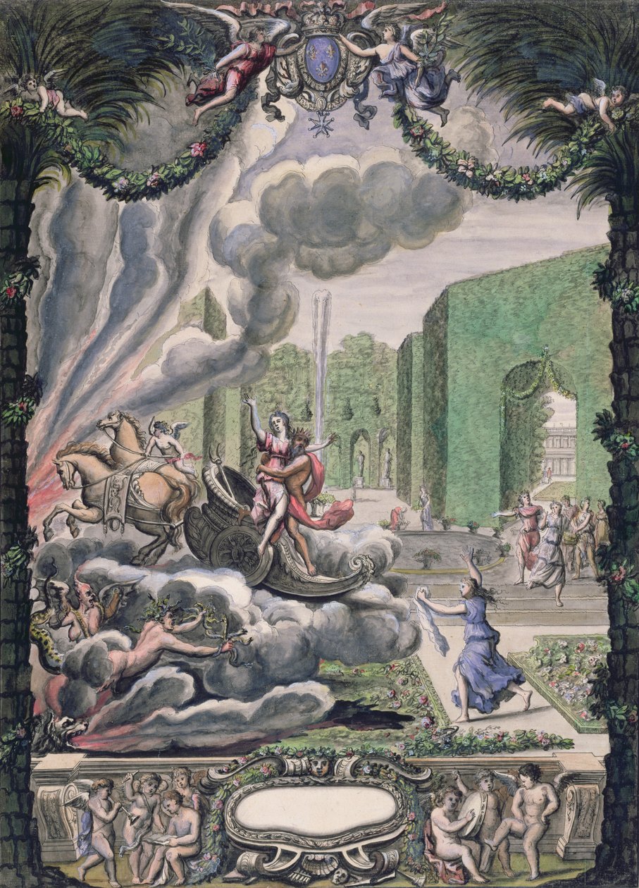 El rapto de Proserpina por Plutón de French School