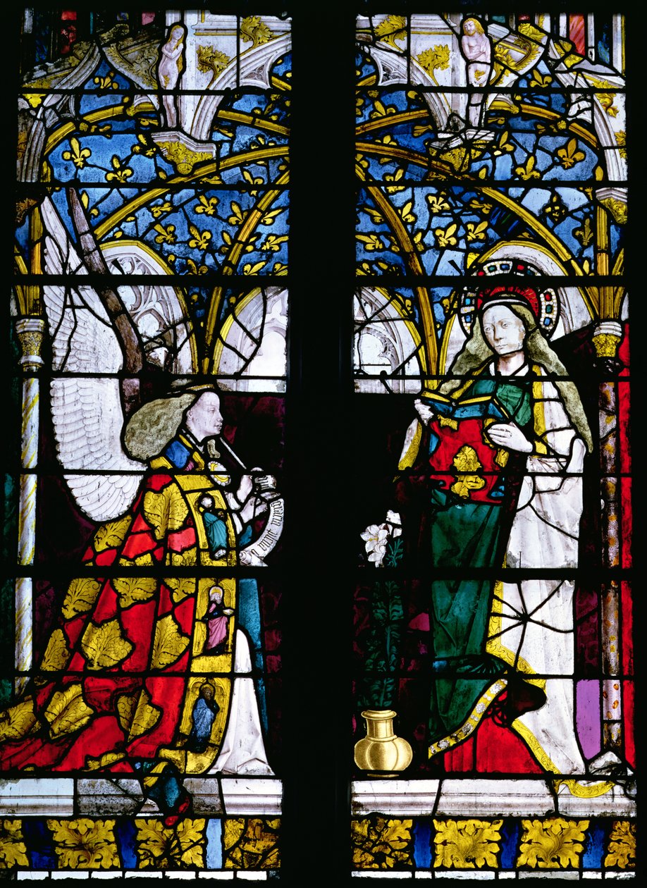 La Anunciación, de la Capilla de Jacques Coeur de French School