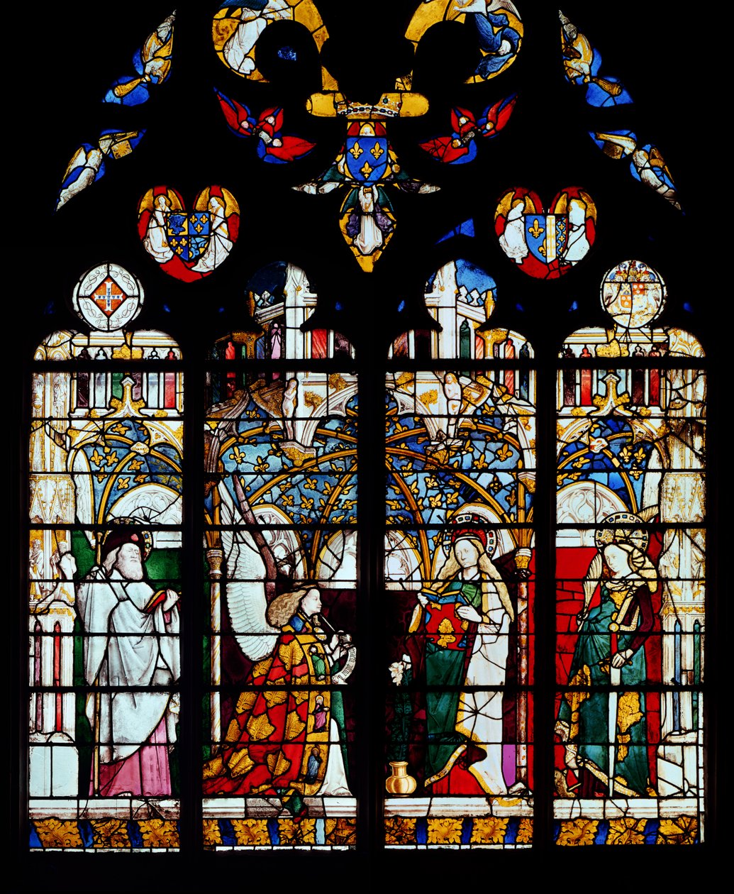 La Anunciación, de la Capilla de Jacques Coeur de French School
