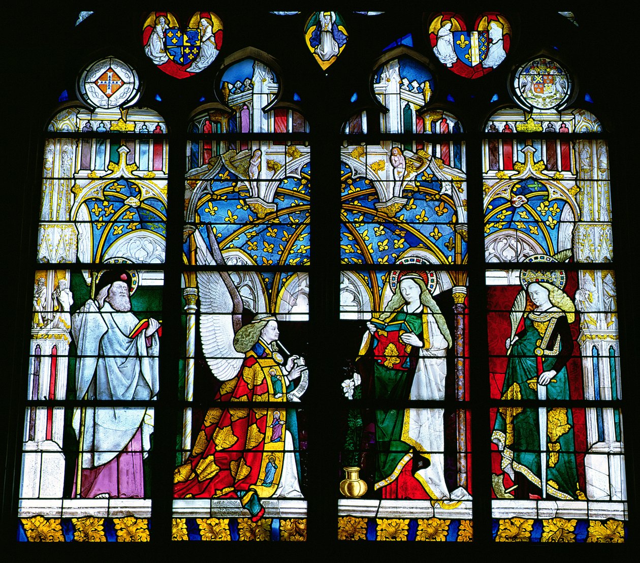 La Anunciación, de la Capilla de Jacques Coeur de French School