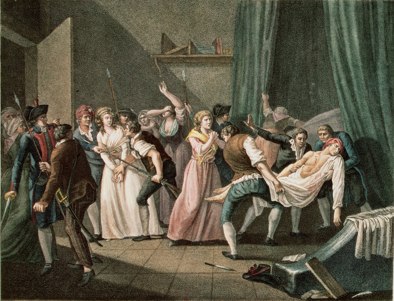 El asesinato de Marat de French School