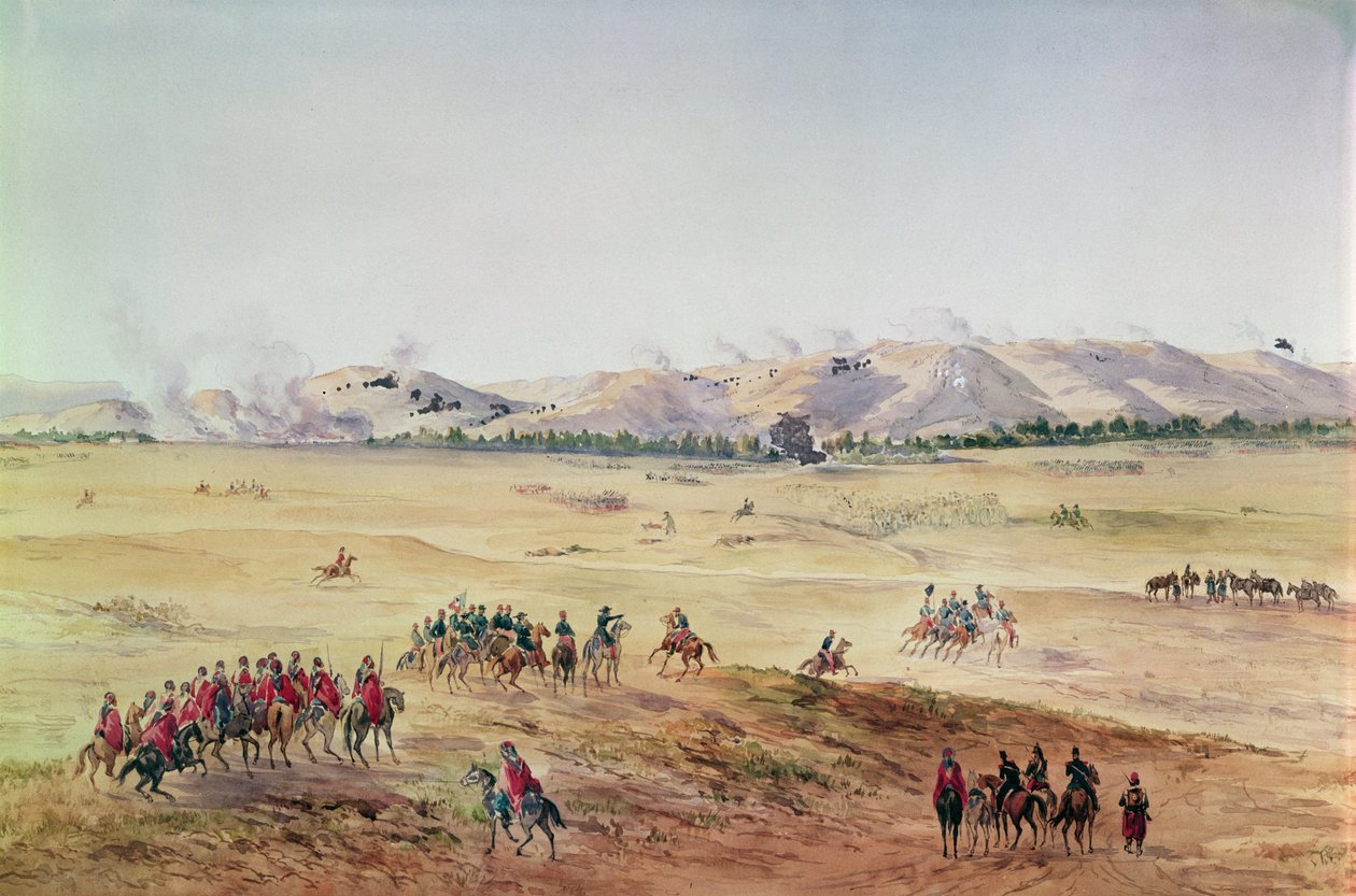 La batalla de Alma, 20 de septiembre de 1854 de French School