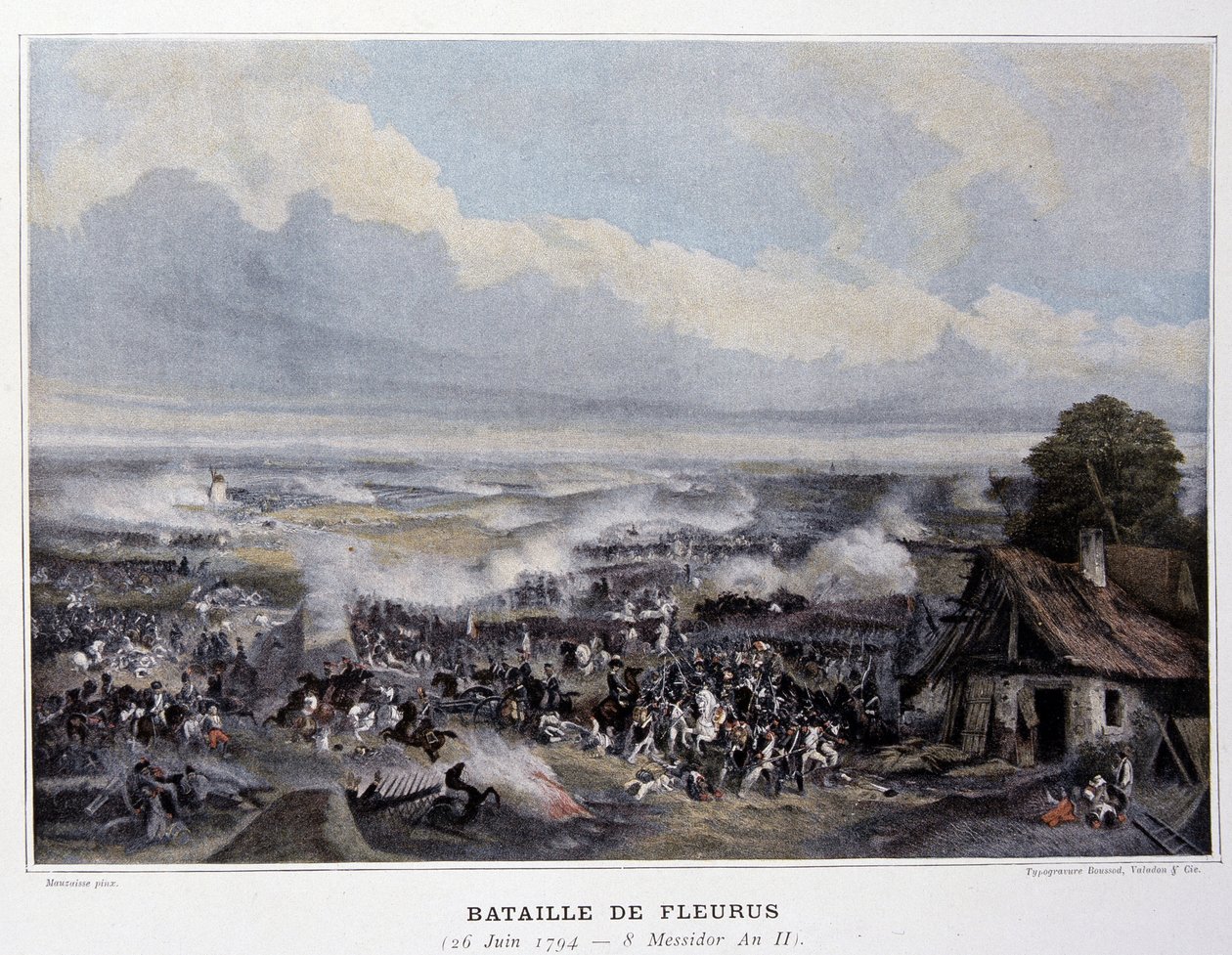 La Batalla de Fleurus en 1794 - en “Batallas Napoleónicas” de French School