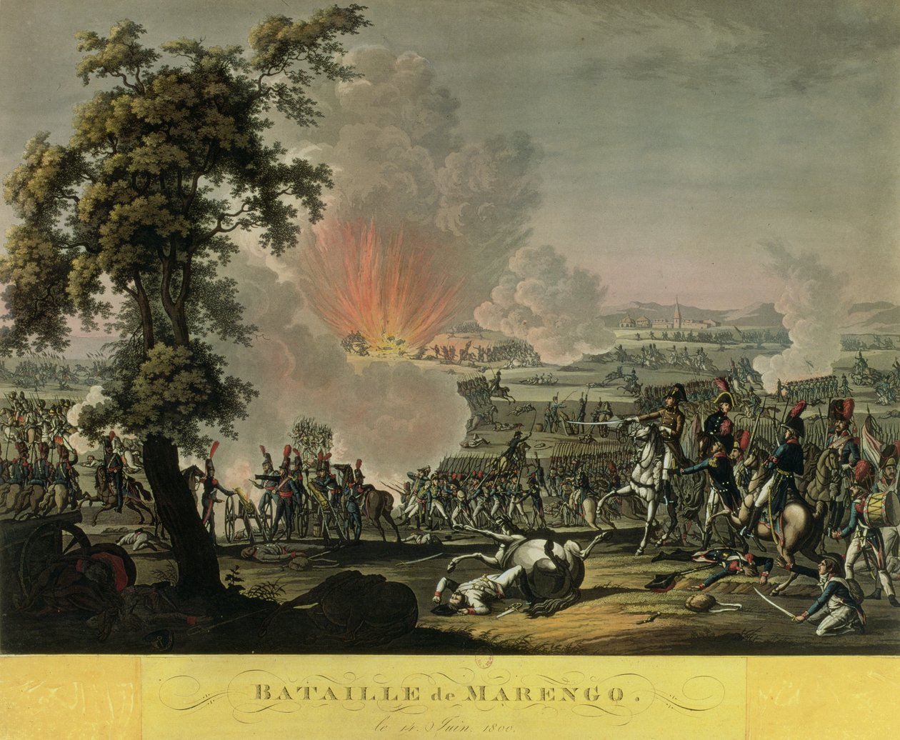 La Batalla de Marengo, 14 de junio de 1800 de French School