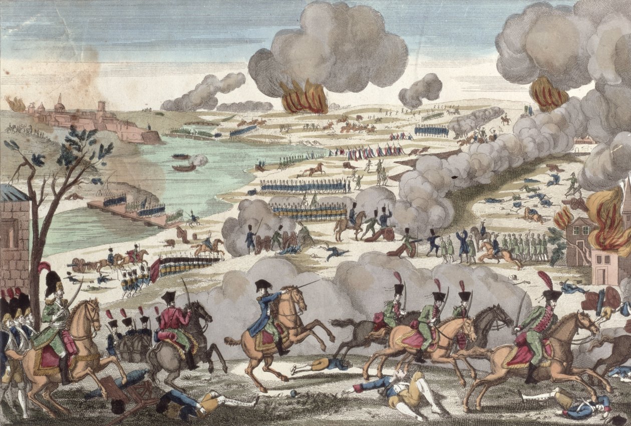 La batalla de Wagram, 6 de julio de 1809 de French School