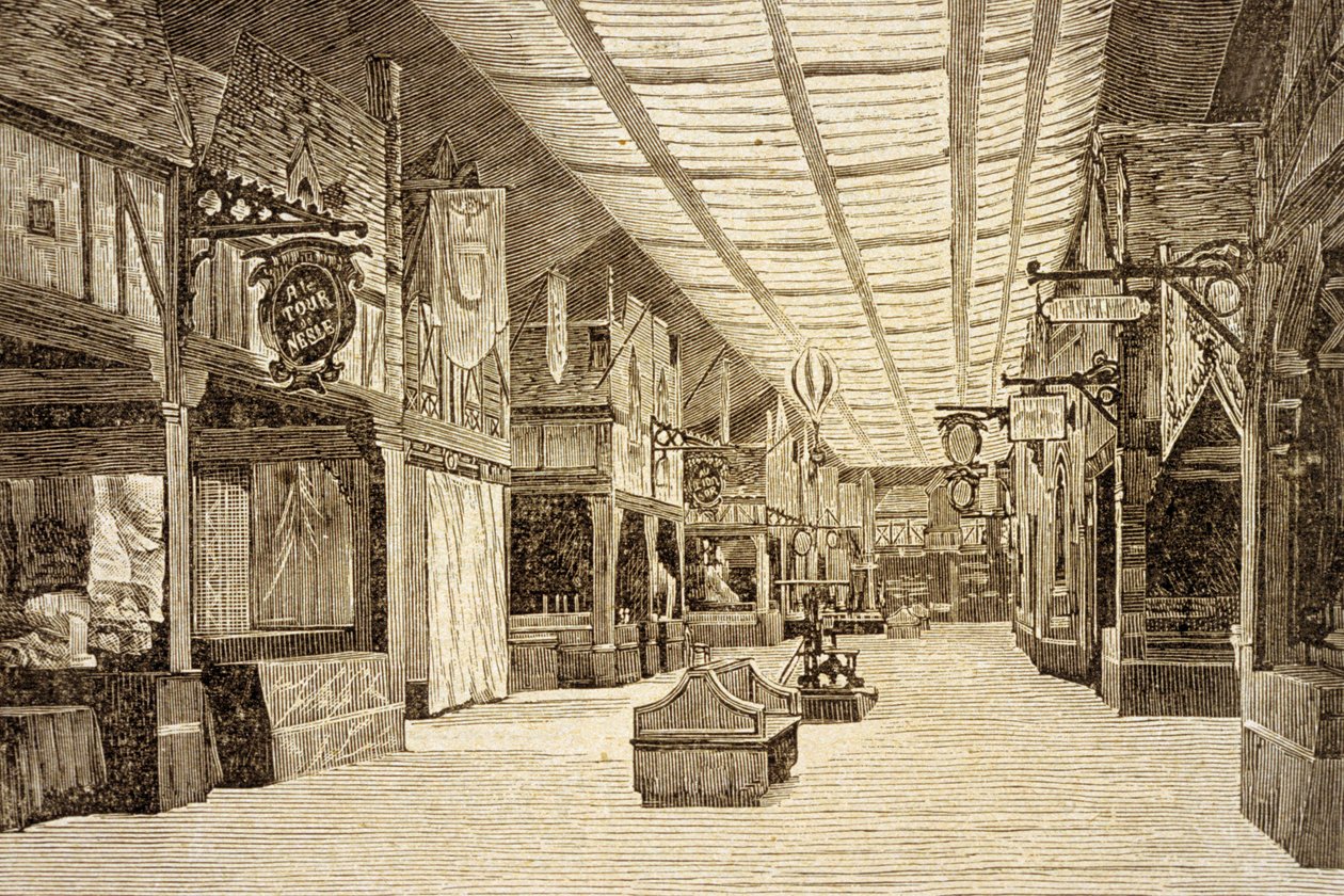 El Bazar de la Caridad en París antes del incendio del 4 de mayo de 1897 de French School