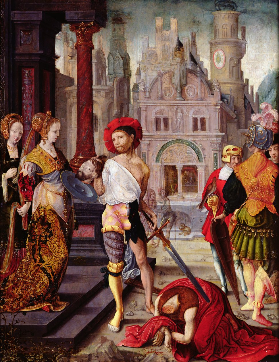La decapitación de San Juan Bautista, 1525 de French School