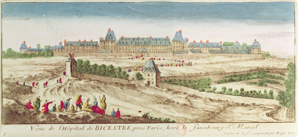 El Asilo Bicetre en París, 1710 de French School
