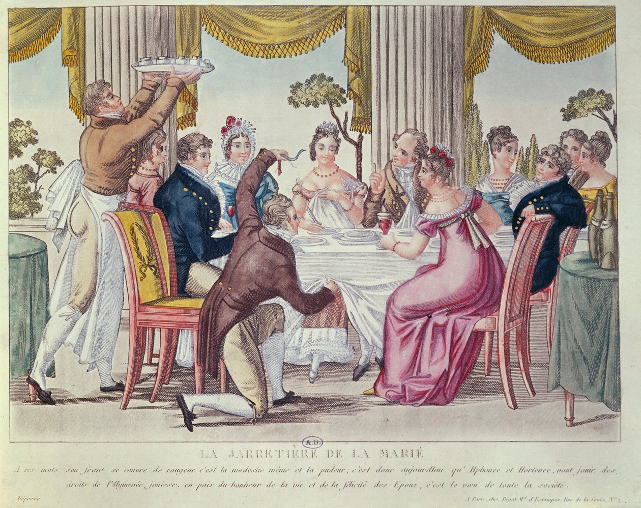 La liga de la novia, c.1820 de French School