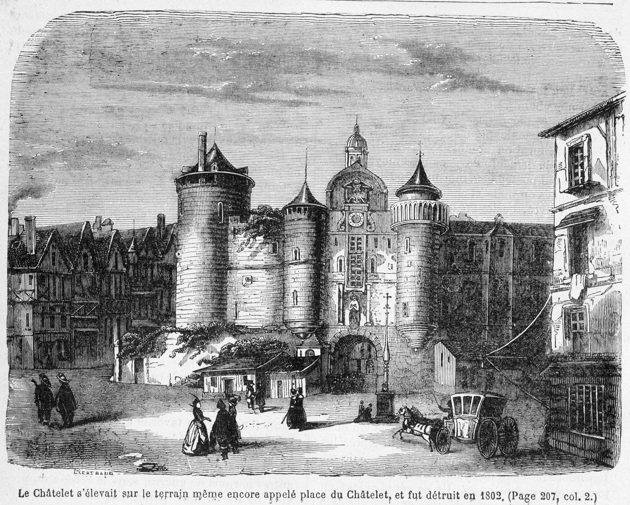 El Chatelet en el siglo XVIII de French School