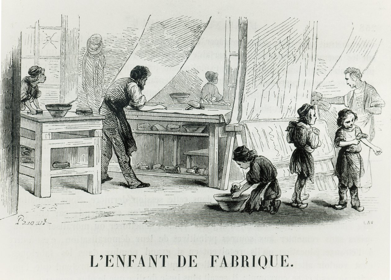 El niño de la fábrica, c. 1842 de French School