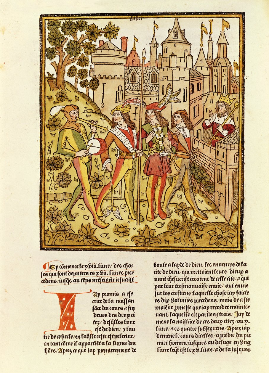 La Ciudad de Dios y la Ciudad de Este Siglo, de La Ciudad de Dios, 1486-87 de French School