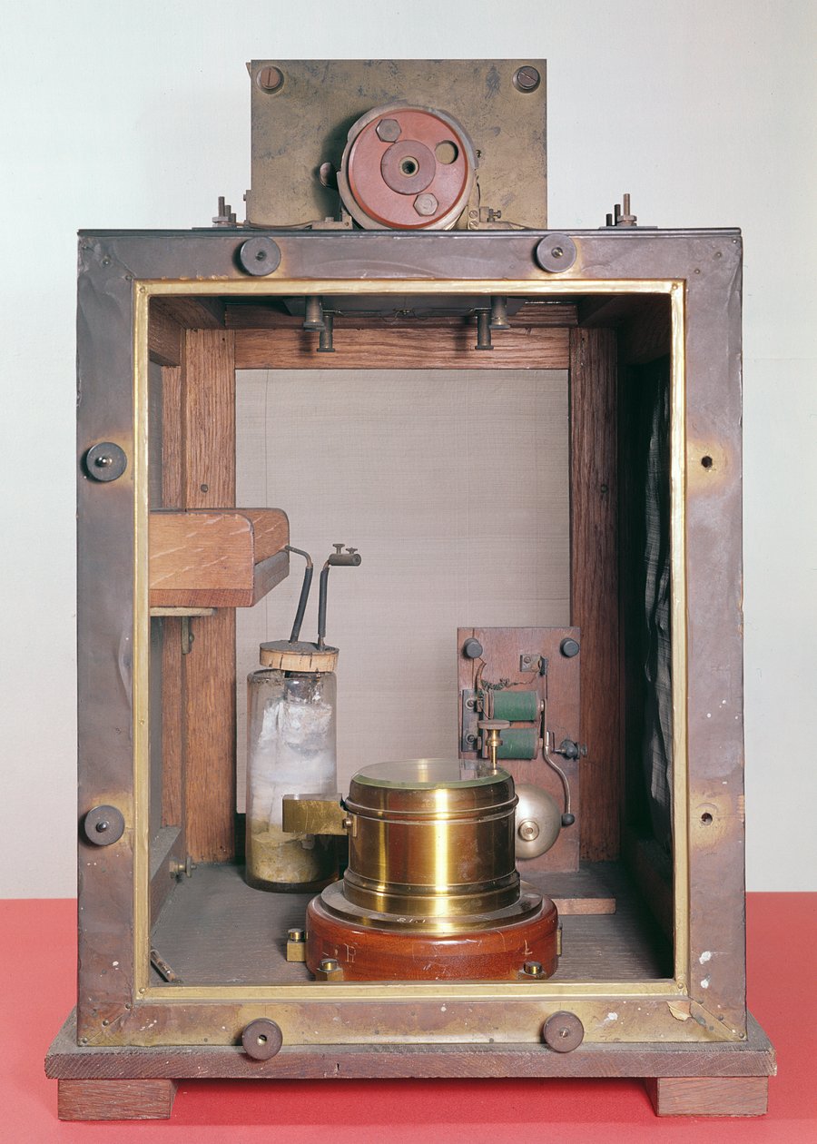 El coherer de Édouard Branly (1840-1944) de French School