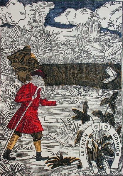 La queja del judío errante", anuncio de frenos Bowden de French School