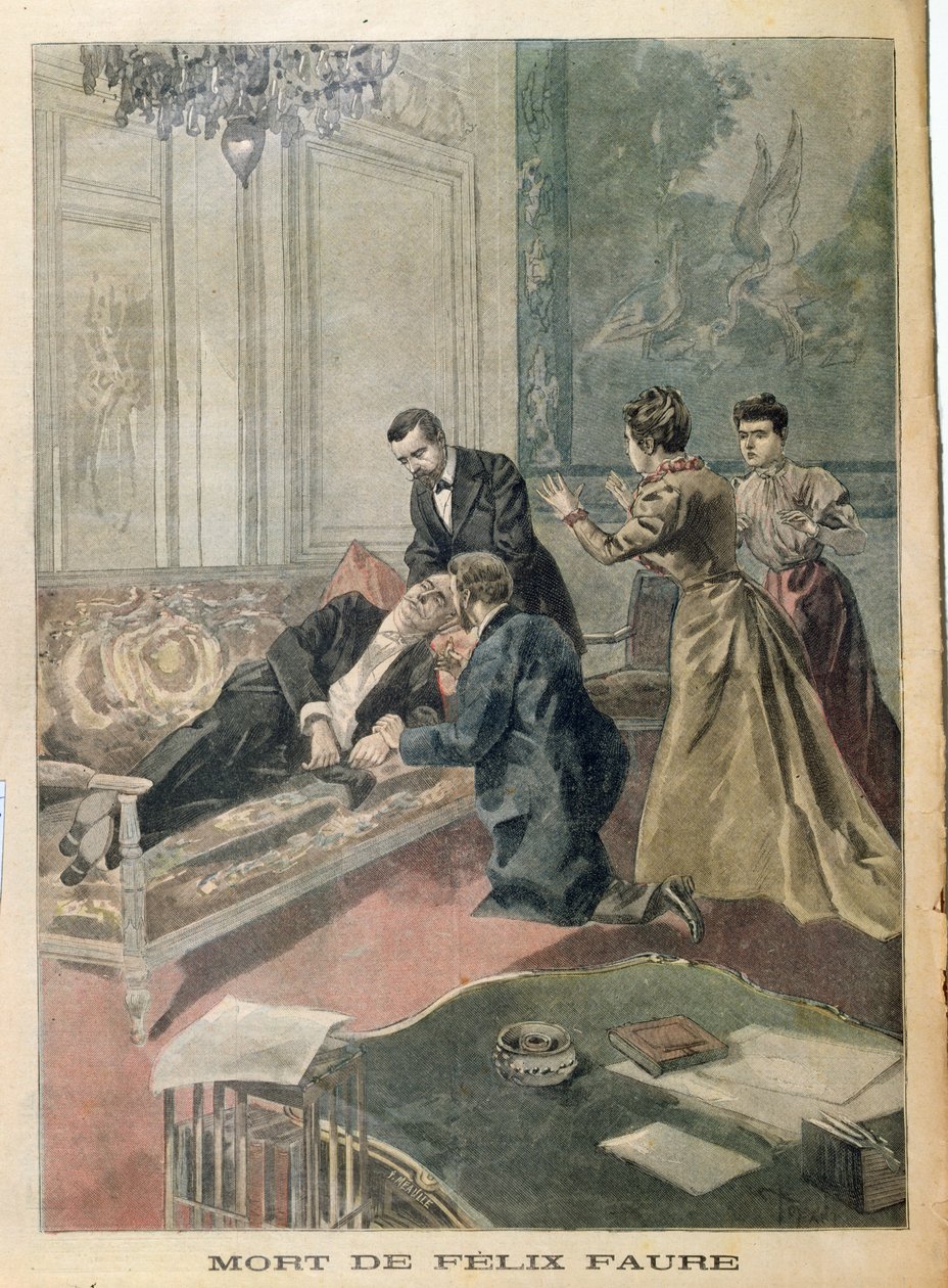 La muerte de Félix Faure (1841-99) de Le Petit Journal, 26 de febrero de 1899 de French School