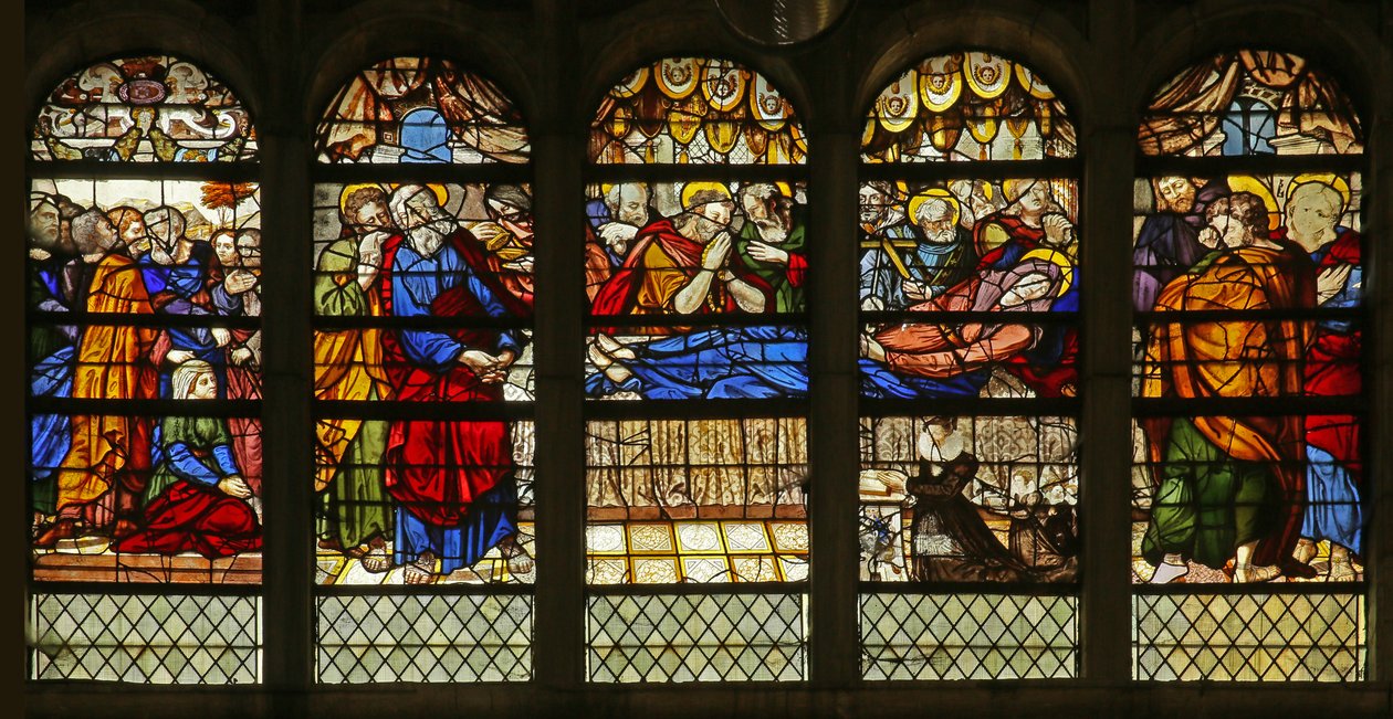 La muerte de la Virgen de French School