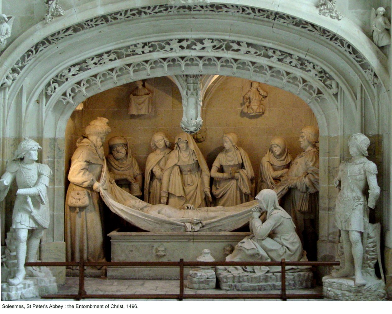 El Entierro de Cristo en el transepto sur, 1496 de French School