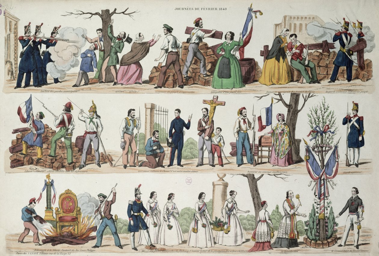 Los eventos de febrero de 1848 de French School