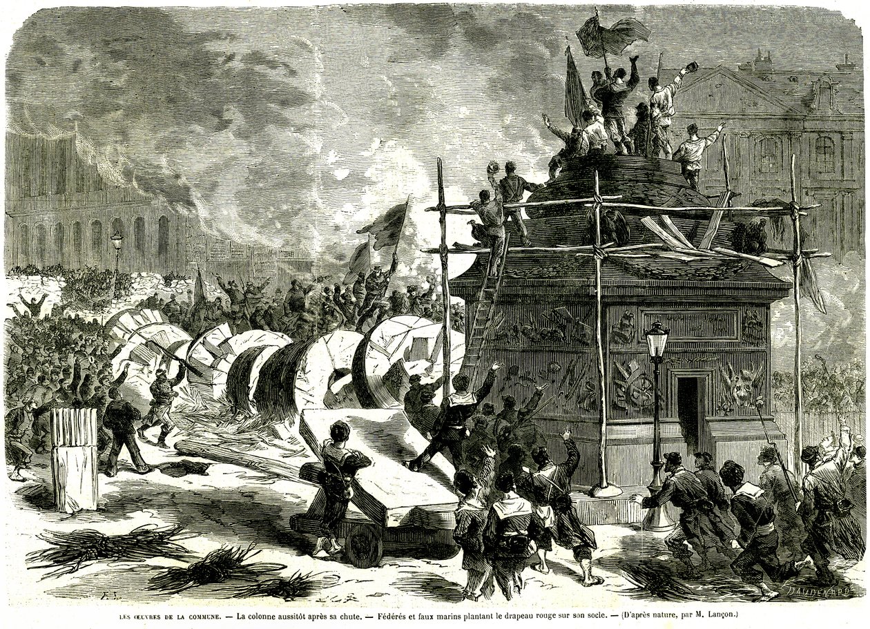La caída de la columna Vendome de French School